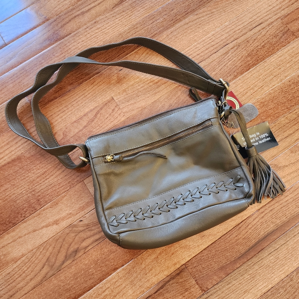 Great American Leatherworks Taupe Shoulder Bag